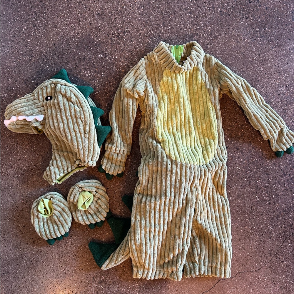 Kids Dinosaur Costume with Hood and Mittens